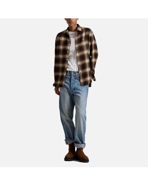 Polo Ralph Lauren Checked Cotton-flannel Shirt - Blue