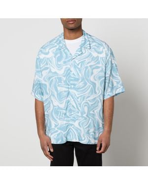 BOSS Lapis Printed Woven Shirt - Blue