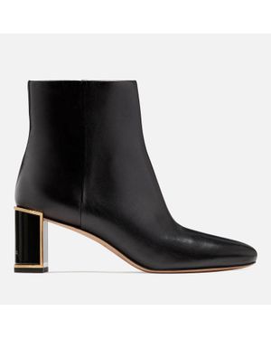 Kate Spade Merritt Leather Heeled Boots - Black