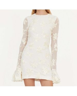 ROTATE BIRGER CHRISTENSEN Mesh Mini Dress - White
