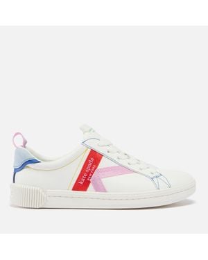 Kate Spade Signature Leather Trainers - White