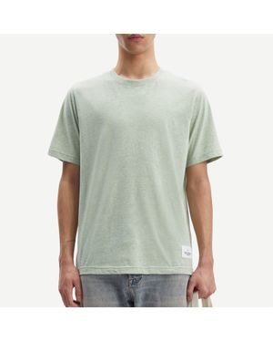 Samsøe & Samsøe Gustav Cotton-Blend Jersey T-Shirt - Green