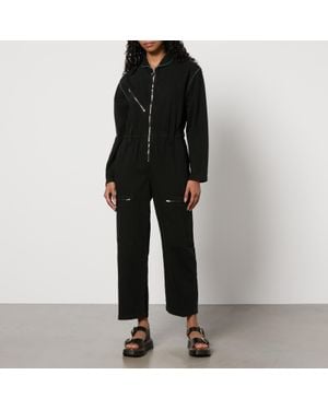 seventy + mochi Amelia A-I-O Denim Boiler Jumpsuit - Black