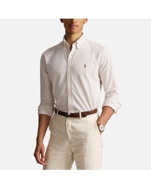 Polo Ralph Lauren Striped Cotton Sport Shirt - Gray