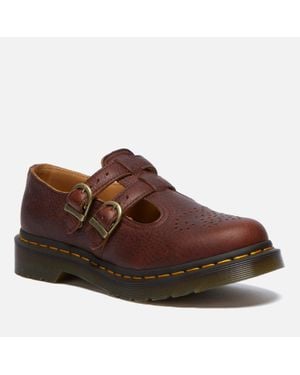 Dr. Martens 8065 Ambassador Leather Mary Jane Flats - Brown