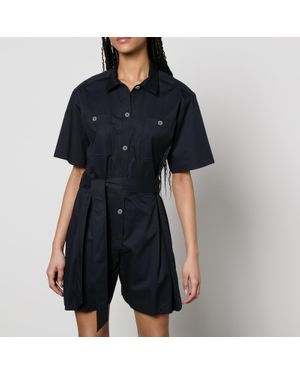 Paul Smith Belted Cotton Playsuit - Black