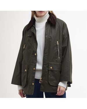 Barbour Lynne Waxed Cotton Jacket - Black