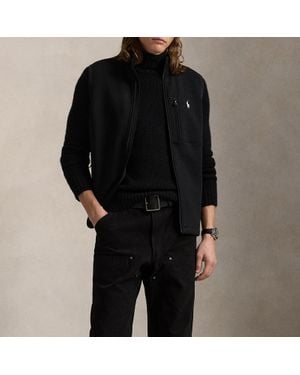 Polo Ralph Lauren Cotton-blend Fleece Gilet - Black
