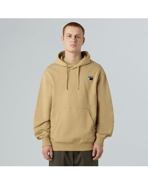 The North Face Mountain Logo Relaxed Hoodie - Natural