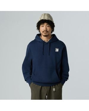 The North Face Mountain Logo Relaxed Hoodie - Blue