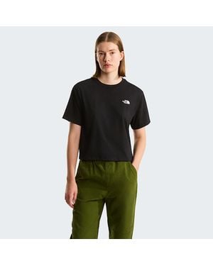 The North Face Evolution Simple Dome Cropped Relaxed T-Shirt - Black