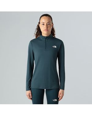 The North Face Flex Slim 1/4 Zip Long-Sleeve Top - Blue