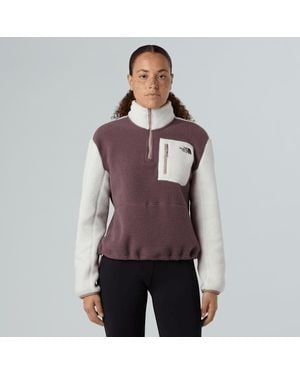 The North Face Yumiori 1/4 Zip Fleece Jacket - Purple