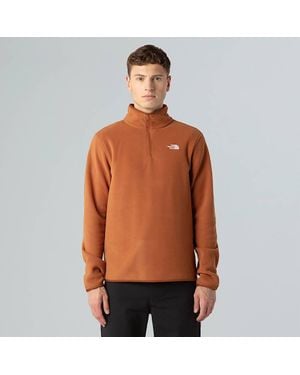 The North Face Glacier 1/4 Zip Fleece - Brown