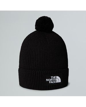 The North Face Tnf Logo Box Pom Beanie - Black