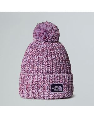 The North Face Cosy Chunky Cabin Beanie Lite Lilac-Peak-Eternal-Tnf - Purple