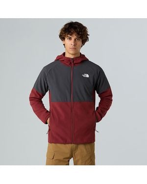 The North Face Glacier Heavyweight Full-Zip Hooded Fleece - Red