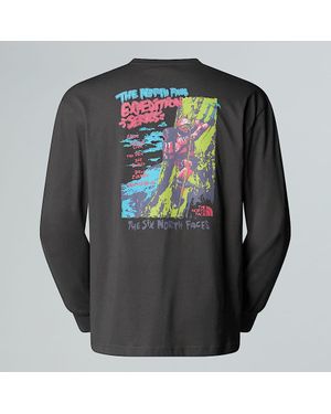The North Face Expedition Celebration Oversized Long-Sleeve T-Shirt - Grey