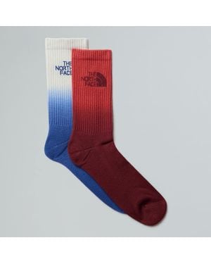 The North Face Everyday Dip-Dye Crew Socks - Red