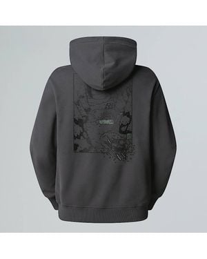 The North Face Powder Days Relaxed Graphic Hoodie - Grey