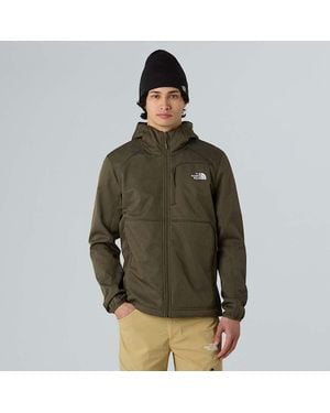 The North Face Quest Hooded Softshell Jacket New Taupe Dark Heather-New Taupe - Green