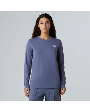 The North Face Long-Sleeve Simple Dome T-Shirt - Blue