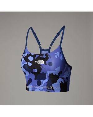 The North Face Mountain Athletics Flex Light Printed Bra - Blue
