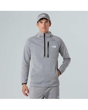 The North Face Mountain Athletics 1/4 Zip Hooded Fleece - Grey