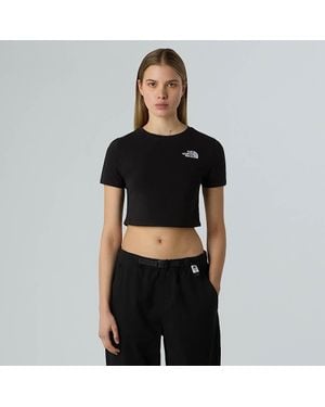 The North Face Cropped T-Shirt - Black