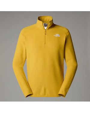 The North Face 100 Glacier 1/4 Zip Fleece - Yellow