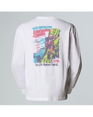 The North Face Expedition Celebration Oversized Long-Sleeve T-Shirt - White