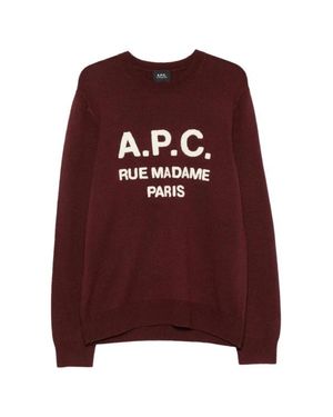 A.P.C. Maglione Bordeaux - Rosso