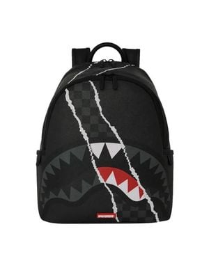 Sprayground Zaino Center Rip Revealing Nero