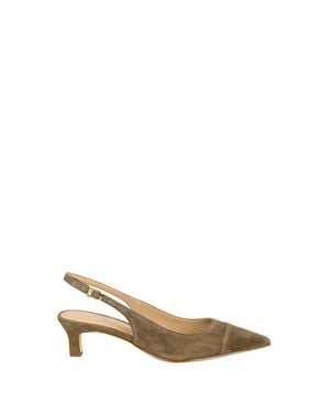 Michael Kors Décolleté Slingback Alora Con Stampa Logo - Neutro