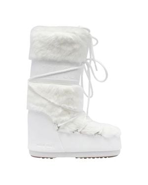 Moon Boot Stivali Alti Icon - Bianco