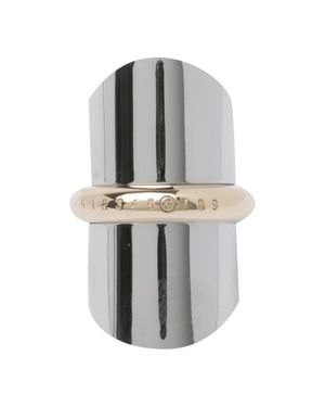 MM6 by Maison Margiela Anello Numeric Argento E Oro - Grigio