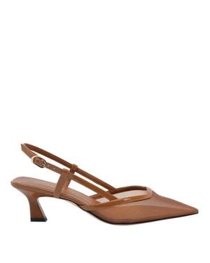 Stuart Weitzman Décolleté Slingback Vinnie Marroni - Marrone