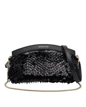 MICHAEL Michael Kors Pochette Nera Con Paillettes - Nero