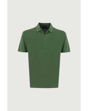 Drumohr Polo S/Bott.Mc T.Frosted - Verde
