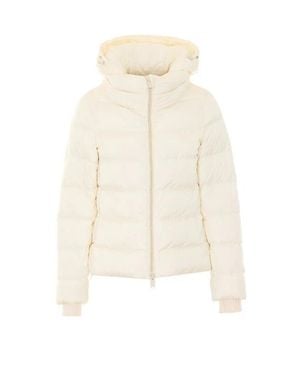 Herno Giacca Bianca Chamonix Con Collo Alto - Bianco