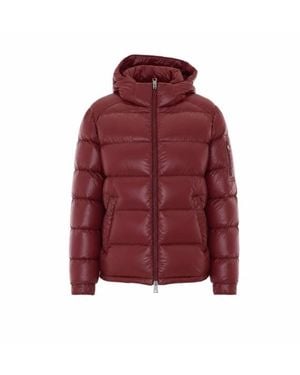 Herno Piumino Con Cappuccio Rosso Bordeaux
