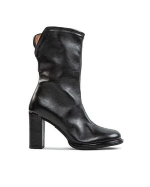 A.s.98 Tronchetto Lady Cerniera Trasversale Pelle Nera - Nero