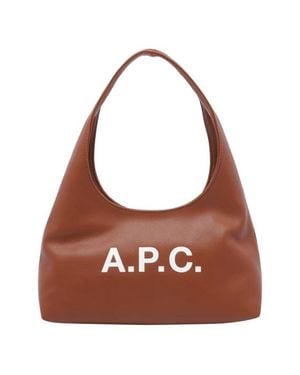 A.P.C. Borsa A Mano Baby Ninon - Marrone