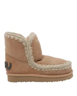 Mou Stivaletti Eskimo Glitter Logo - Marrone