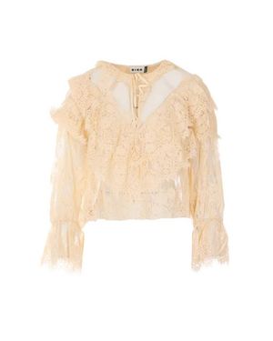 RIXO London Blusa Crema Faryn - Neutro