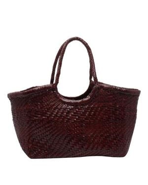 Dragon Diffusion Borsa A Spalla Bordeaux Nantucket Optical - Rosso