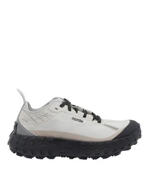 Norda Sneakers Grigie Con Suola Nera - Grigio