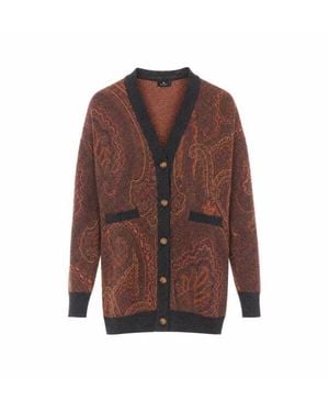 Etro Cardigan Marrone
