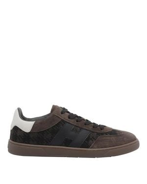Hogan Sneakers Basse Marrone Scuro - Nero