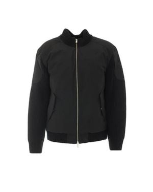 Moose Knuckles Giacca Magnus Knit Hybrid - Nero